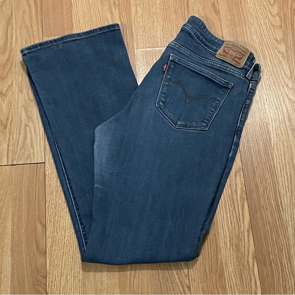 Levi’s 715 Women’s 30 (31x30) Bootcut Jeans Medium Blue Denim Low Rise Western